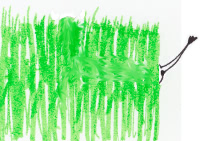 Versteckt 2 - Copyright ZSAM.org Neben einer grünen Wand aus Mais sieht man nur ihr Hinterteil.