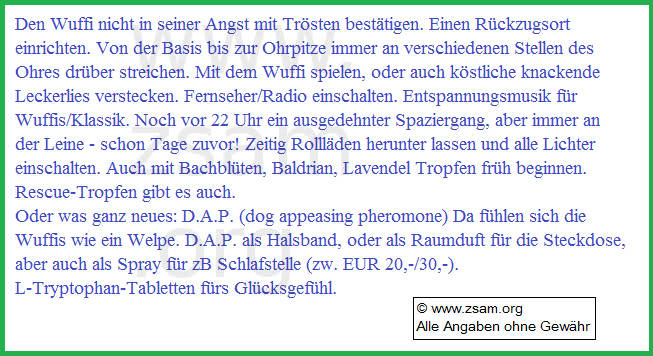 Den Wuffi gut ins Neue Jahr bringen Infos über: Den Wuffi gut ins Neue Jahr bringen