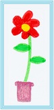 drawn birthdayflower